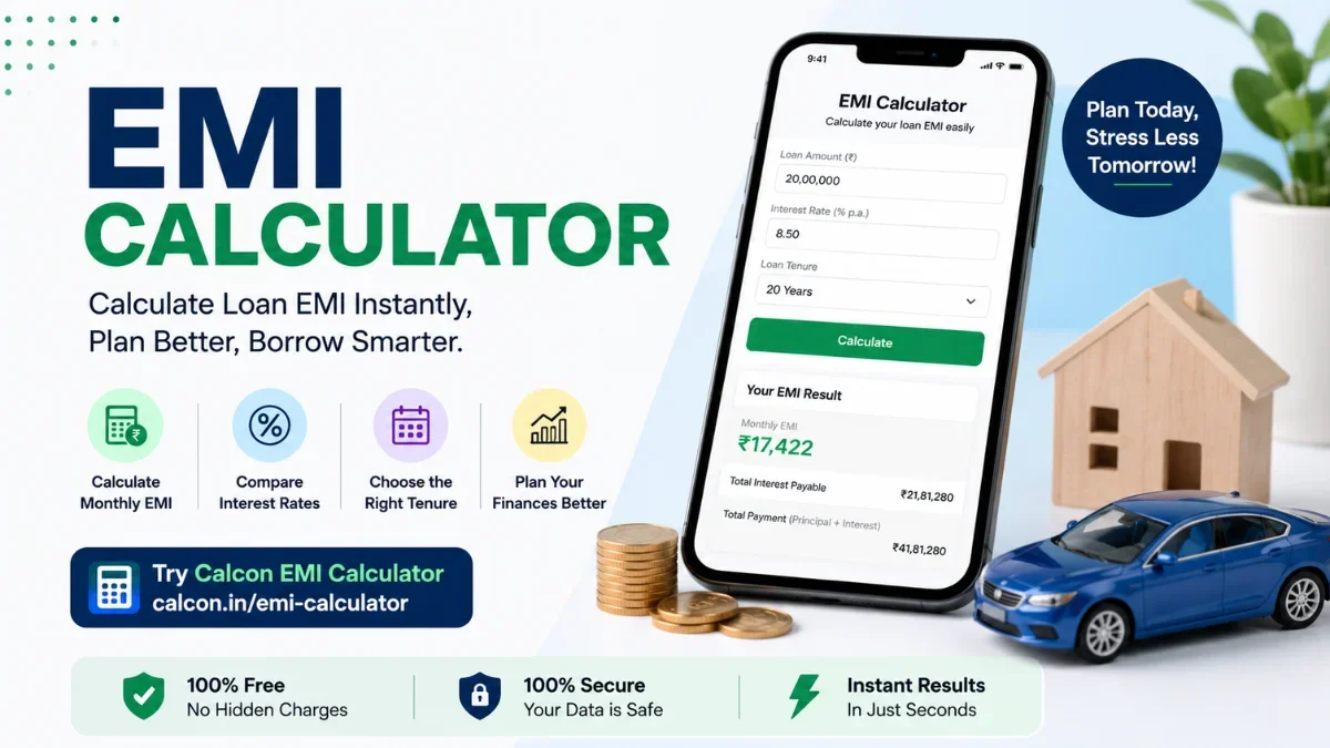 EMI Calculator: Calculate Loan EMI Online (2026 Guide)