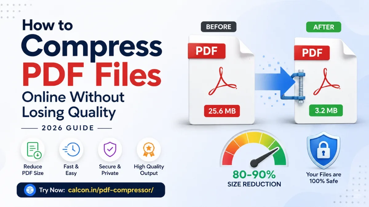 How to Compress PDF Files Online Without Losing Quality (2026 Guide)