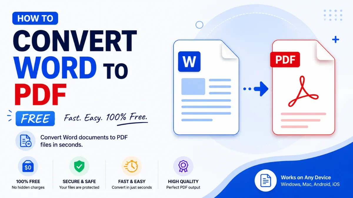 How to Convert Word to PDF Free (Keep Formatting Intact)